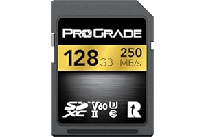 Scheda SD UHS-II da 128GB V60: velocità di scrittura fino a 130MB/s e velocità di lettura 250MB/s | Per professionisti, cineasti, fotografi e curatori di contenuti - Di Prograde Digital