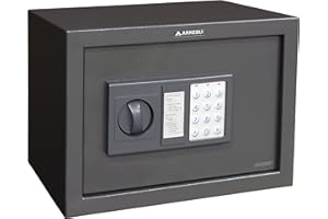 ARREGUI Class T25EB Cassaforte in Acciaio con Serratura Elettronica, Cassaforte a Mobile per Abitazioni, Tastiera con Codice Programmabile, con Chiave di Emergenza, 25 x 35 x 25 cm, 17 L