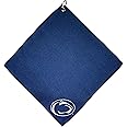 Team Golf NCAA Penn State Nittany Lions 15x15 Golf Towel with Carabiner Clip, Premium Microfiber with Deep Waffle Pockets, Superior Water Absorption and Quick Dry Golf Cleaning Towel