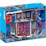playmobil 9052 city action fire station superset
