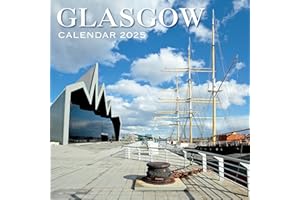 2025 Scotland Calendar: Glasgow - Square Wall Calendar - Month to view – 12 Months