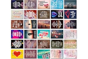 ‎ARTFAVES ARTFAVES® Postkarten Set - Liebe - 30 verschiedene Postkarten, Sprüche, Zitate und Weisheiten zu Liebe, Romantik, Partnerschaft, Beziehung, DIN A6