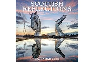 2025 Scotland Calendar: Scottish Reflections - Square Wall Calendar - Month to view – 12 Months
