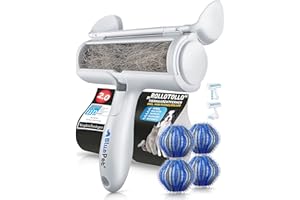 BluePet® Rullo Levapelucchi Autopulente - Togli Peli Animali - Spazzola Ecologica per Peli di Cani, Gatti e Pelucchi - per Divani, Tappeti, Cucce per Cani, ECC. - Riutilizzabile e Senza Spazzatura