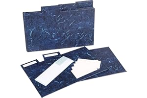 HAMPTON FRAMES Index Card Tab Dividers for Blue Marble Effect Storage Box 4x6 10x13cm Photograph INDEX5PKBLUE