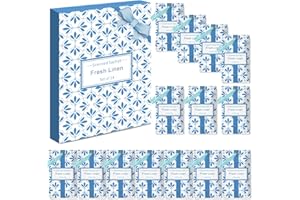 LASENTEUR Scented Sachets Fresh Linen Fragrance Sachets for Drawers Closets Wardrobe Office Bedroom Living Room Cars Sports Bag, 14 Packs