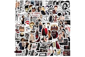 BRIC DODO Lot de 100 autocollants The Vampire Diaries pour bouteille d'eau, ordinateur portable, téléphone, guitare, skateboard, moto, vélo,En vinyle étanche,Les vampires Diaries, enfants, adultes