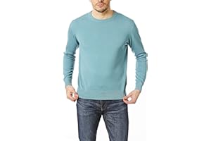 Castle Point Maglione Pullover Maglione da Uomo 100% Cotone, Girocollo/Scollo a V