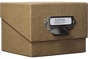 Rössler Papier 1325452600 - S.O.H.O. Caja portafotos, con etiqueta inscribible, Special Line, avellana, 1 unidad