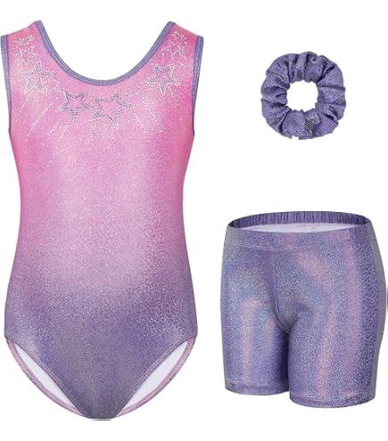 Body A Maniche Corte Per Bambina Per Danza, Ginnastica E Balletto, Tessuto Morbido Elastico, Colore Classico - 2