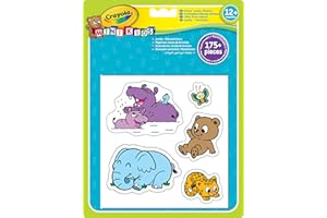 Crayola Mini Kids - 12599 - Loisir Créatif - Gommettes Géantes Animaux