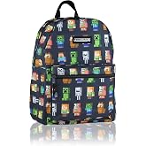 Minecraft Multi Character Tea Backpack, Black/Green