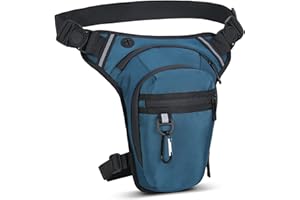 AIRCBC Sacoche de Jambe Moto, Étanche pour Cuisse, Tactique, Homme Femme, pour Course, Randonnée, Cyclisme, Pêche