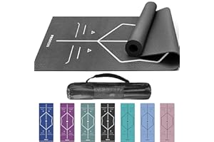 PROIRON Tapis Yoga antidérapant Tapis de Sport Tapis d'exercice pour la Salle de Sport à la Maison avec Sangle de Transport - 1730 mm x 610 mm x 4 mm