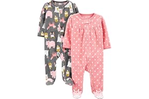 Simple Joys by Carter's Infant-And-Toddler-Bodysuit-Footies (Pacco da 2) Bimba