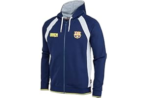 FCB Fc Barcelone Jacke Sweatshirt mit Reißverschluss Barça - Offizielle Sammlung Erwachsene Größe
