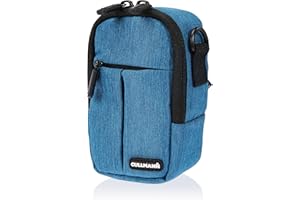 Cullmann Malaga Kompakt "400" Kameratasche für Kompaktkamera, 7 x 12 x 5 cm Blau