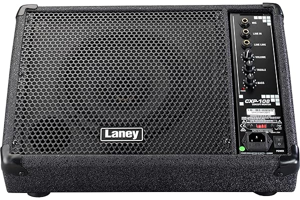 Laney CONCEPT Series CXP-108 - Active Stage Monitor - 80W - 8 inch Coaxial Woofer,Black