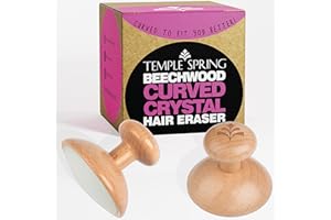 TEMPLE SPRING Depiladora de Cristal, Magic Nano Crystal Depilacion, para piernas, espalda y cuerpo - Depilación exfoliante sin dolor para una piel suave y sedosa - Beachwood (Curva)