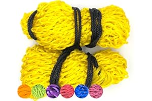 B LIVING 2 X Hay Net For Horses Multipack - Daisy Equestrian Net Bag With Extra Strong Mesh Holes For Greedy Horses.Horse Accessories Haynet For Haylage & Soak Hay Bale