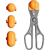 La Croquetera Multi-purpose orange with 4 interchangeable moulds for doughs - for croquettes, dumplings, balls, sushi-100% Sp