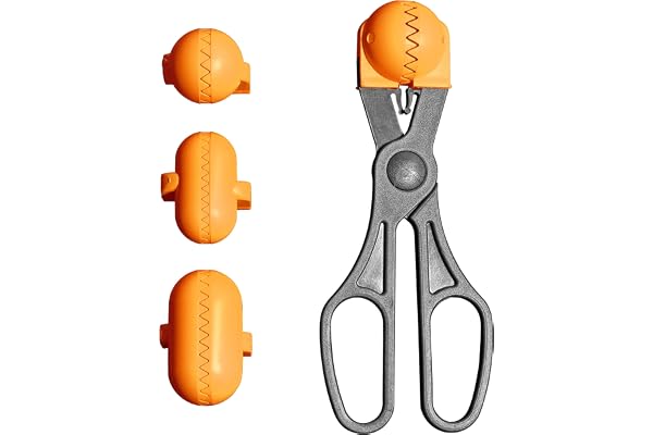 La Croquetera Ustensile de cuisine multifonctions avec 4 moules interchangeables pour croquettes, boulettes de viande, sushis, etc., breveté et fabriqué en Espagne, orange