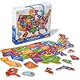 Learning Resources Magnetic US Map Puzzle - 44 Pieces, Puzzles for Kids Ages 4+, US Map for Kids Learning, Geography for Kids,Kindergartner Learning Toys