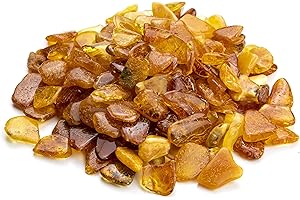 Amber Stones Polished and Raw 100% Natural Baltic Chips Resin Ambar Piedra for DIY Crafting Jewelry and Beading Loose Beads (No Holes) - Amber Culture