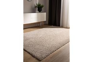 benuta Sohari - Tappeto a pelo lungo Basic per soggiorno, 360 x 460 cm, look minimalista, morbido e lavabile, per camera da letto, corridoio o sala da pranzo, adatto per riscaldamento a pavimento