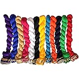 YOUTHQUAKEWomen's Solid Casual Faux Chiffon Multi Color Dupatta With Moti Lace