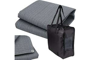 ‎HUMMELLADEN Vorzeltteppich + Heringe + Tasche - GRAU-BLAU - Zeltteppich Zeltunterlage Outdoor Camping Vorzelt Campingteppich Vorzeltboden