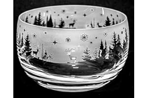 ANIMO GLASS Winter Wonderland Small Crystal Bowl