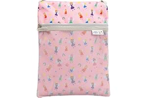 tiddlers & nippers Kids Swimming Bag | Wet & Dry Bag | External Pocket for Dry Items | Swim Bag with Leak Proof, Waterproof, Zipped Section | Ideal Toilet/Nappy Training Bag (Fabulous Fairies)