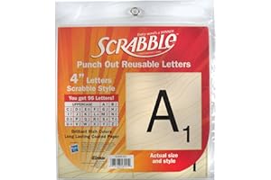 Eureka Lettres décoratives pour salle de classe, 96 pièces, 10,2 cm (845153), lettres de Scrabble, 36,6 cm (l) x 24,9 cm (H)