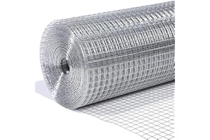 Welded Wire Mesh 1"x1" Galvanised W 90cm x L 15m by Garden Universe Fence Aviary Rabbit Chicken W01-3