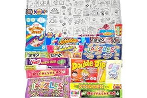 A QUARTER OF Letterbox Buster Retro Sweets Gift Box: Old Fashioned Pick & Mix Sweet Hamper Selection: Birthday Gifts For Men, Women & Kids.