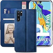 YATWIN Cover Compatibile con Huawei P30 Pro, Flip Custodia Portafoglio in Pelle Premium Slot, Interno TPU Antiurto, Supporto Stand, Stile Libro e Chiusura Magnetica per Huawei P30 Pro - Nero