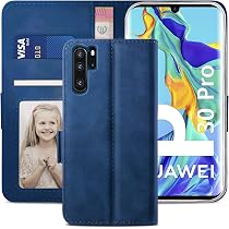 YATWIN Cover A Portafoglio Per Huawei P30 Pro – Pelle Ecologica Verde Pino, Con Slot Carte, Cavalletto, Chiusura Magnetica E Protezione RFID