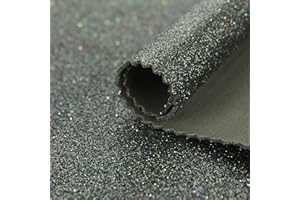 ALMACENES CASA ANGEL GOMA EVA GLITTER PURPURINA DE 90 CM ANCHO (NEGRO, 5 METROS)