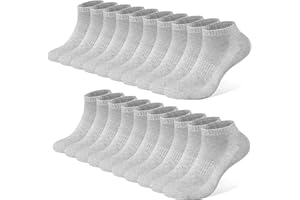 FALARY 10 Pack Skarpety Męskie Damskie Skarpetki Stopki Bawełniane