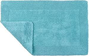 100% Egyptian Cotton Pedestal Mats - Super Soft Washable Bath Toilet Mat