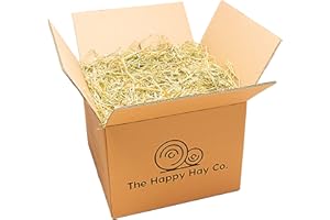 The Happy Hay Co. Natural Oat Hay - High Fibre Home Grown Oat Hay For Rabbits & Guinea Pigs (5KG)