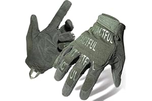 WTACTFUL Guantes de bicicleta flexibles con dedos completos para airsoft, paintball, trabajo y conducción