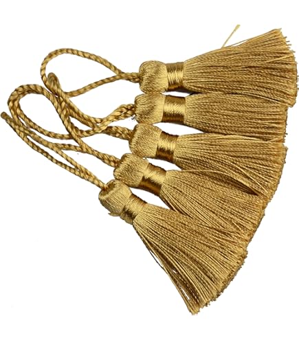 Dekorative Schlüsselquaste 12,5cm - Seidig Antik-Gold Für Möbel & Deko