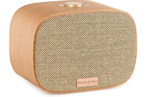 Bennett & Ross BB-522 BN Sunderskog Bluetooth Lautsprecher - Hyggelige Soundbox mit furniertem Holz-Gehäuse - 60 Watt Musikleistung - 1x 5 + 2X 2 Lautsprecher - Bassreflexöffnung - Braun
