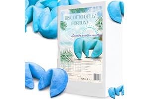 D&D FUN COOKIES Biscotti cinesi della fortuna blu, biglietti della fortuna, biscotti blu, biscotti di ringraziamento, per regali, per ospiti, per feste (M)