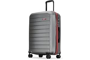 GinzaTravel Valigia A-9709, Grigio, 61 cm, Valigia