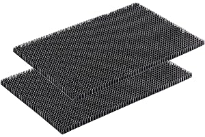 CARPIDO Odporna na warunki atmosferyczne wycieraczka ogrodowa antracytowa, zestaw 2 sztuk 40 x 60 cm, mata zatrzymująca brud na zewnątrz