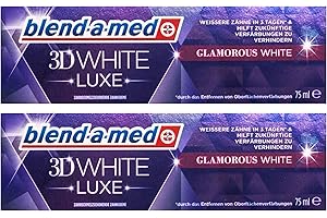 2x Blend-a-med 3DWhite Luxe Glamorous WHITE pasta do zębów 75 ml