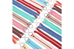 Ymapinc 20 Pcs Colorful Resin Zippers for Sewing, 20cm / 8inch, Zippers for Bag Making Fixing Supplies, Zipper Replacement for Bags, Pet Clothing, Wallet, Purse (10 Colors Each 2)